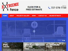 Tablet Screenshot of extreme-fence.com